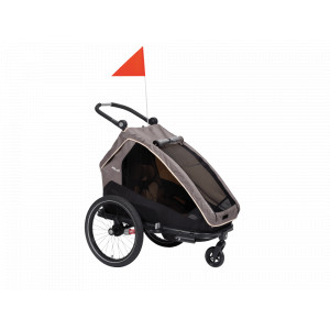 XLC dětský vozík za kolo 20 Mono S šedá/béžová/antracit